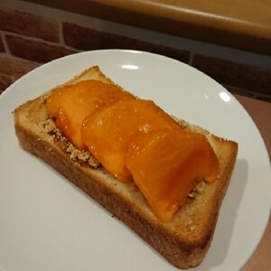 柿ときな粉のトースト